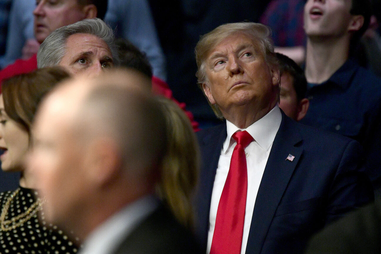 Donald Trump at UFC 244